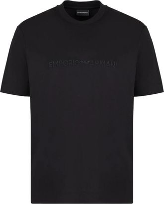 Emporio Armani Moderne Logo T-Shirt - Heren - T-shirts - Zwart - S - Tops