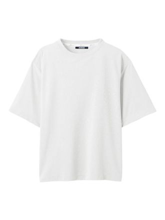 Jacquemus T-Shirt In White Crew Neck