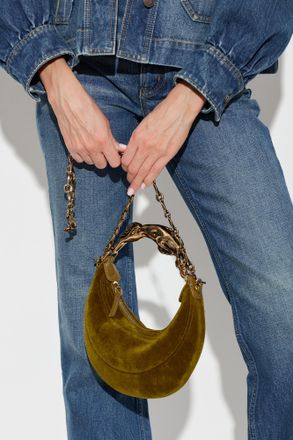 Chlo&eacute; Velvet Bag Horse Small, Womens, Green