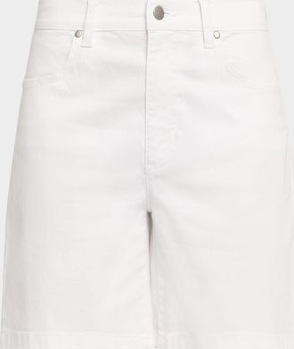 Eileen Fisher Organic Cotton Stretch Denim Shorts