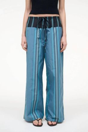 Staud Mateo Drawstring Pants In Marina