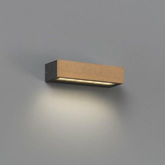 Netlighting Lako Led Outdoor Wood Wall Lamp IP65 in Brown