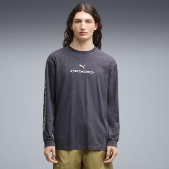 Puma T-shirt a maniche lunghe con grafica Run Culture Collective da uomo, Abbigliamento, Grigio, XXL