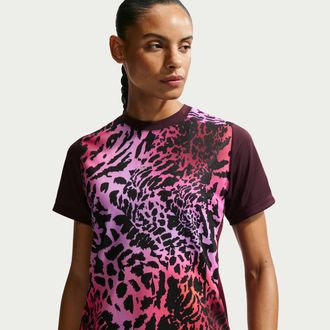 Nike Womens United Academy Dri-FIT Short-Sleeve Soccer Top in Red | IO8791-652