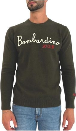 Saint Barth Crewneck Sweater Maglia rasata fn. 12 - Heren - Ronde hals truien - Groen - S - Wol - Truien & Vesten