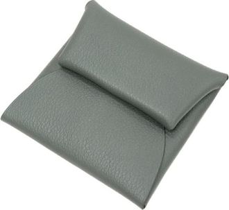 Herm&egrave;s Pre-owned Wallets, female, Gray, Size: ONE SIZE Pre-owned Evercolor Bastia Coin Case