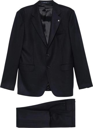 Tagliatore Enkelrijelig pak - Heren - Business pakken - Blauw - 2XL - Kostuums