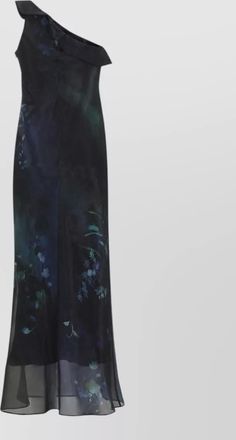 Giorgio Armani silk one-shoulder maxi dress