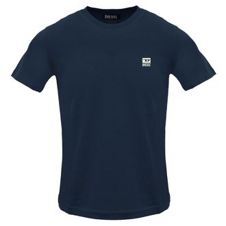 Diesel Heren Total Eclipse Patch Logo T-Shirt (Marineblauw)