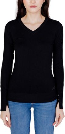 Guess V-hals Gebreide Trui Lange Mouwen Pullover