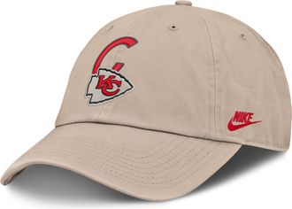 Nike Kansas City Chiefs Rewind Club Nike Mens NFL Adjustable Hat in Brown | NF0205Y7G-RCU