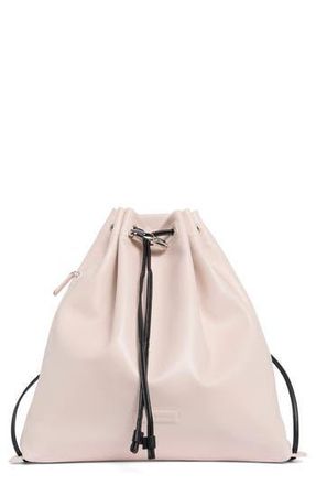 Longchamp Leather Cinch Backpack in Powder at Nordstrom Rack