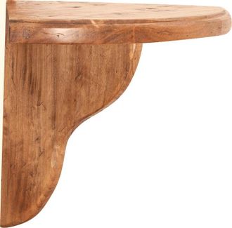 Biscottini International Estante Esquinero De Pared De Madera Maciza De Tilo L28xpr40xh30 Cm Estante Esquinero De Pared Estante De Entrada Made In Italy