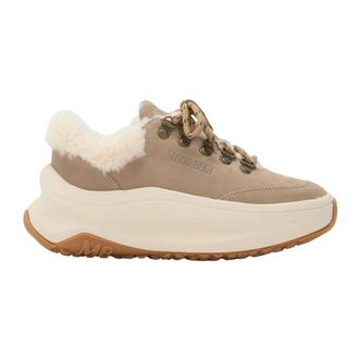 Moon Boot Beige Shearling City Trainers - female - Moon Boot - Sneakers - Beige - 6 UK - Shoes