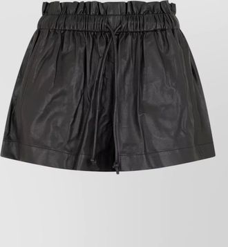 Isabel Marant tailored shorts synthetic leather casual styling