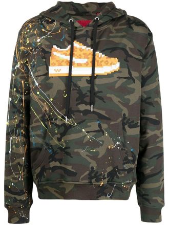 Mostly Heard Rarely Seen camouflage-print long-sleeve hoodie - Green