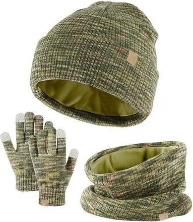 Lot De 3 Gants D'hiver Avec Bonnet Et Cache-cou Pour Enfants - Acrylique Doux, Tactiles, Tailles 5-14 Ans - 10
