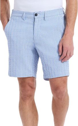 Robert Graham Fornillo Stripe Woven Shorts in Navy at Nordstrom, Size 32
