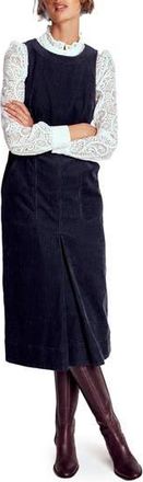 Boden Ula Sleeveless Corduroy Midi Dress in Midnight Blue at Nordstrom Rack, Size 10