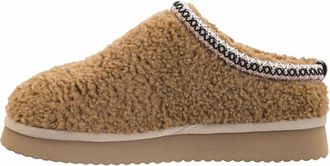Corkys Footwear Womens Sleepyhead Scuff Slippers In Tan Shearling
