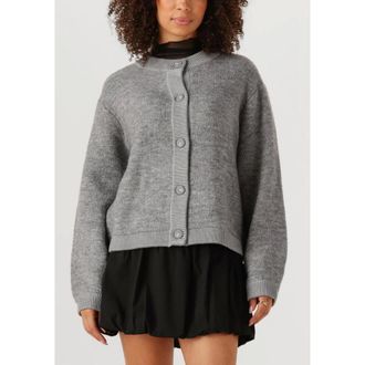 Object Object, Truien & Vesten, Dames, Grijs, XS, Objmerle LS LO Knit Bomber