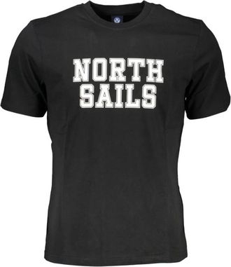 North Sails Cotton T-Shirt - Heren - T-shirts - Zwart - 3XL - Katoen - Tops