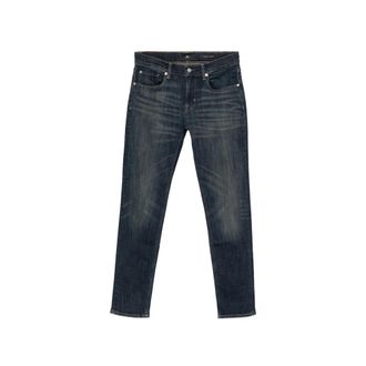 7 For All Mankind Whiskered Faded-effect Jeans