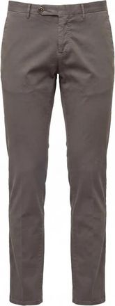 Pantaloni Torino Slim-fit Broeken - Heren - Slim Fit Broeken - Bruin - 2XL - Katoen - Broeken