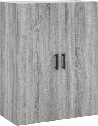 vidaXL Wall Mounted Cabinet Grey Sonoma 69.5x34x90 cm Vidaxl