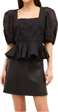 Marie Oliver Orla Short Sleeve Top In Tourmaline