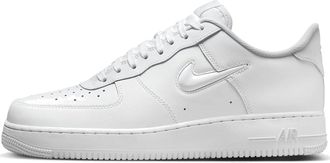 Nike Air Force 1 Mens Trainers Sneakers Leather Shoes HM0621 (White/Dark Smoke Grey 100) UK7.5 (EU42)