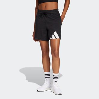 adidas Shorts ADIDAS SPORTSWEAR W BL FT SHO, Damen, Gr. XS, N-Gr, schwarz-weiss (schwarz, wei&szlig;), Obermaterial: 55% Baumwolle, 36% Polyester, 9% Viskose, Hose