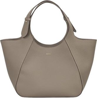 HUGO BOSS Big Lenah Leather Tote in Open Brown at Nordstrom