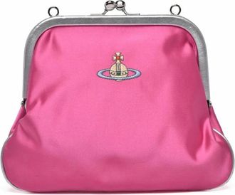 Vivienne Westwood Tassen, Dames, Roze, ONE Size, Satijn, Tracolla in Satin