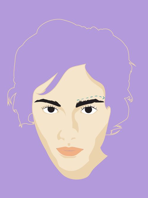 sopracciglia viso ovale