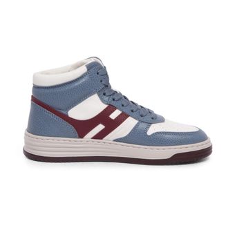 Hogan Basket Sneakers met Memory Foam Technologie - Dames - Sneakers - Blauw - 36 1/2 EU - Leer - Schoenen
