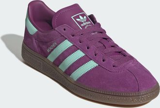 adidas Originals ADIDAS Originals Unisex Muenchen Shoes - Purple Leather - Size UK 10.5