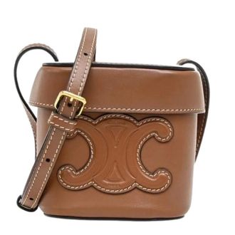 Celine Pre-owned Mini Bags, female, Brown, Size: ONE SIZE Pre-owned Cuir Triomphe Box Bag