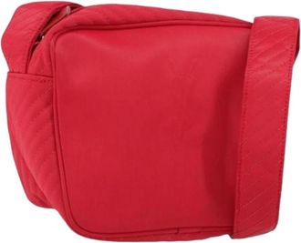 Saint Laurent Pre-owned Cross Body Bags, female, Red, Size: ONE SIZE Pre-owned Nylon Shoulder Bag