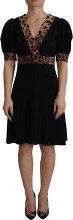 Dolce & Gabbana Dolce Gabbana Jurk Luipaardprint Mini Jurk