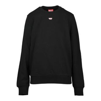 Diesel Hoodies & sweatvesten, Dames, Zwart, S, Katoen, Felpa Girocollo