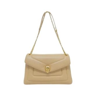 Bulgari Pre-owned Shoulder Bags, female, Beige, Size: ONE SIZE Pre-owned Vintage Shoulder Bag