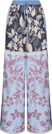 Silvian Heach Decoratieve Motif Wijde Broek - Dames - Wijde Broeken - Veelkleurig - S - Broeken