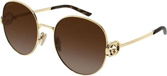 Gucci Gg 2047S 003 Zonnebril - Dames - Zonnebrillen - Geel - 58 MM - Accessoires