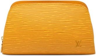 Louis Vuitton Pre-owned Clutches, female, Yellow, Size: ONE SIZE Pre-owned Epi Leather Pouch