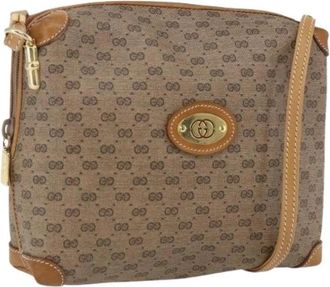Gucci Pre-owned Plastic Cross Body Tas - Dames - Vintage Schoudertas - Beige - ONE Size - Vintage