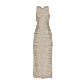 MC2 Saint Barth Eileen Jurk - Dames - Maxi kleedjes - Beige - XS - Kleedjes