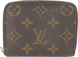 Louis Vuitton Marron Coated Canvas Coin Purse/Coin Case (Pre-Owned)
