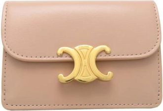 Celine Pre-owned Wallets, female, Beige, Size: ONE SIZE Pre-owned Leather Wallet