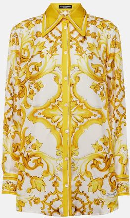 Dolce & Gabbana Majolica silk twill shirt